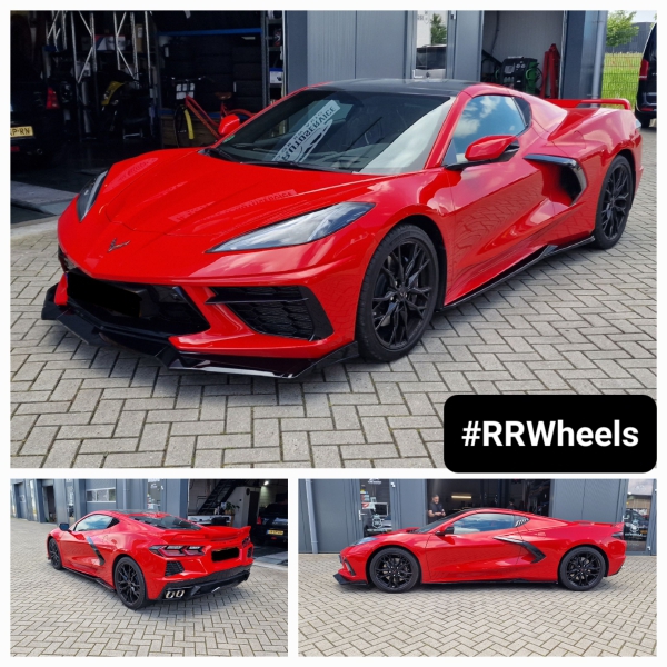 Chevrolet Corvette C8 voorzien van Maxton Design Bumper Lip en Side Skirts. Schitterend eindresultaat!