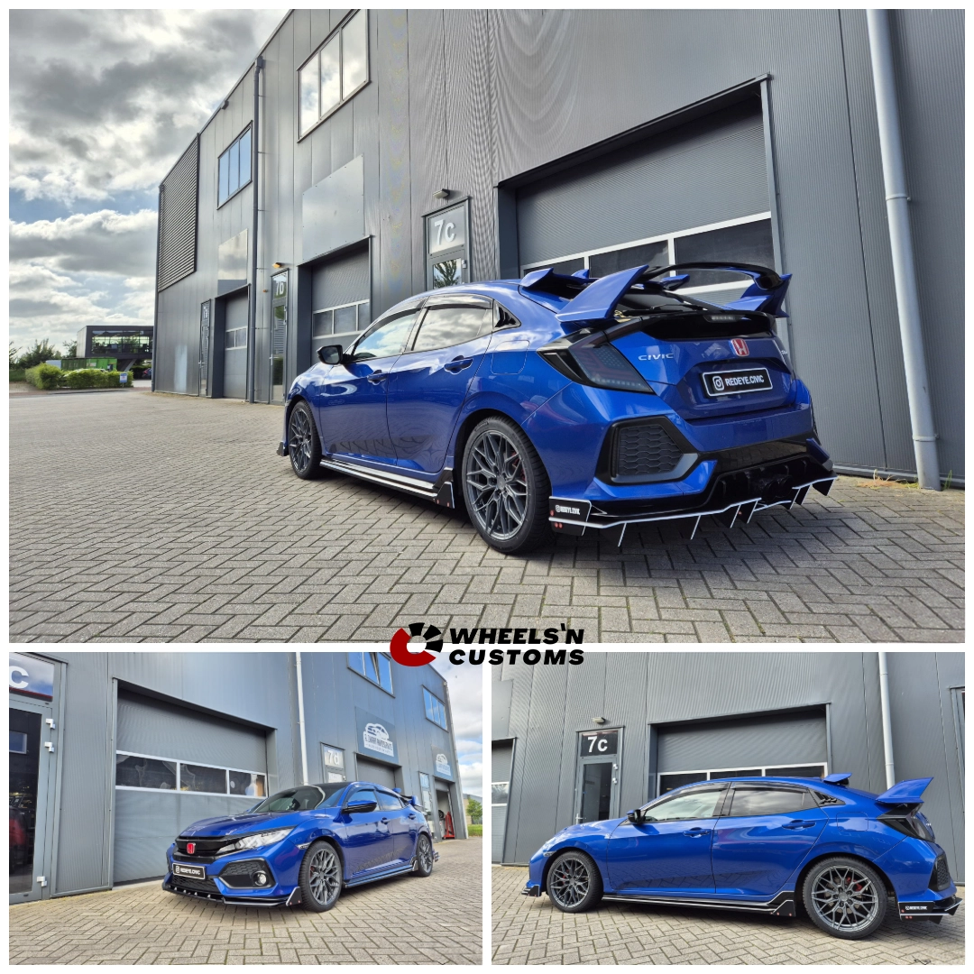 Honda Civic Sport - 18 inch JR Wheels JR46 Hyper Black - 5x114.3 8J ET45