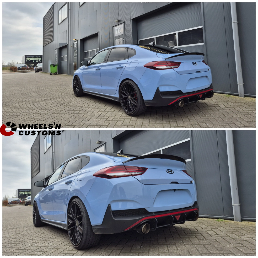 Hyundai I30N Fastback voorzien van Ingo Noak Diffuser