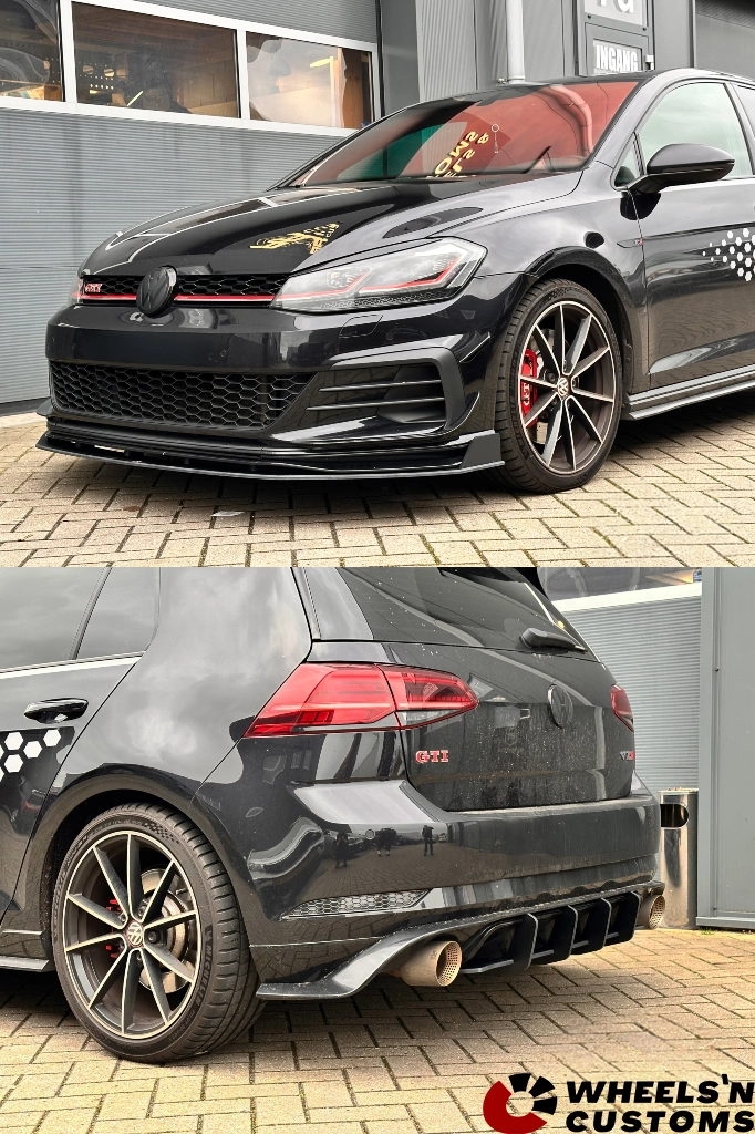 Wij hebben deze mooie Volkswagen Golf MK7 GTI TCR voorzien van Maxton Design producten in Gloss Black Racing Durability Front Splitter VW Golf 7 GTI TCR / Bumper LipÃƒÂ¢Ã‚ÂÃ‚Â  Racing Durability Rear