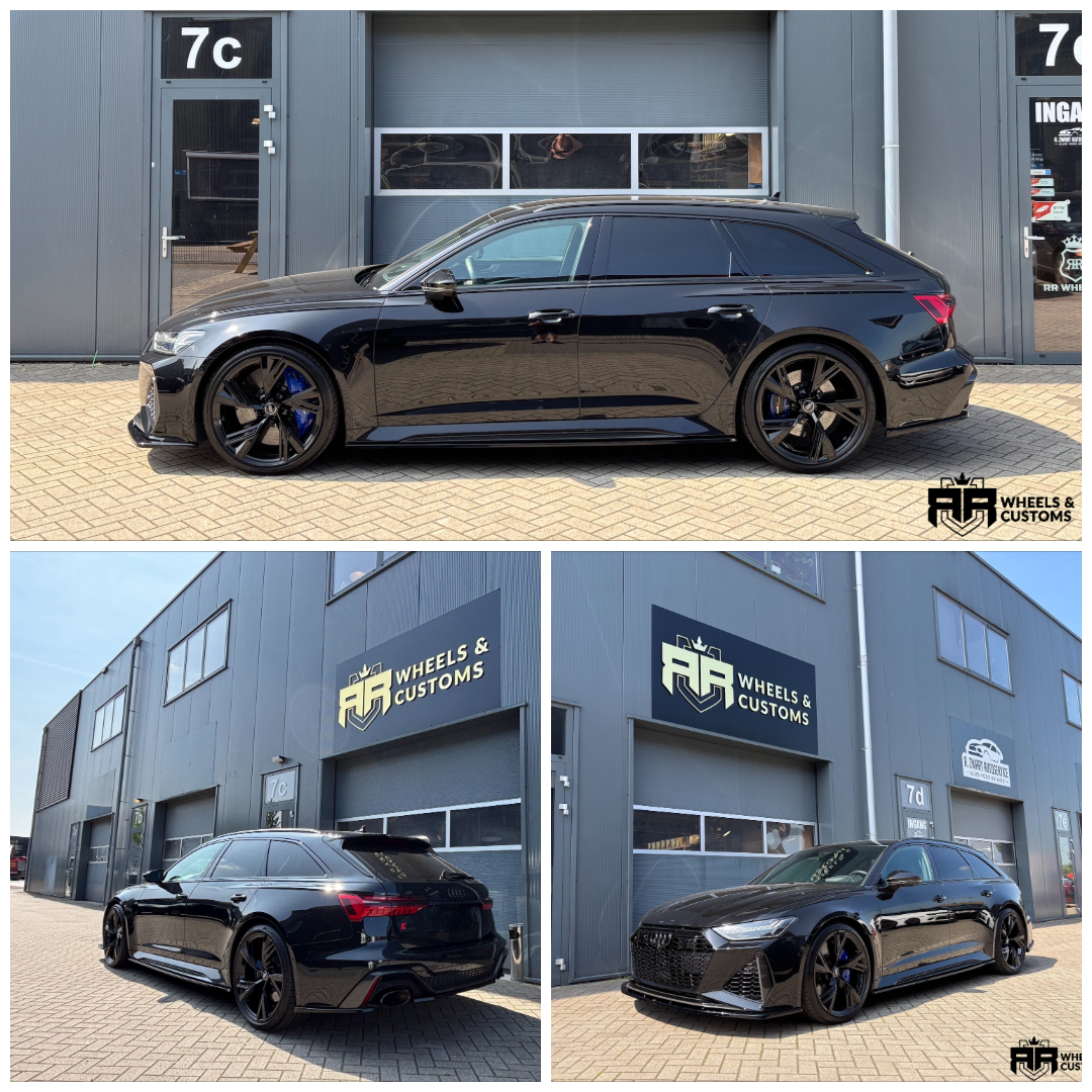 Audi RS6 C8 voorzien van Maxton Design onderdelen