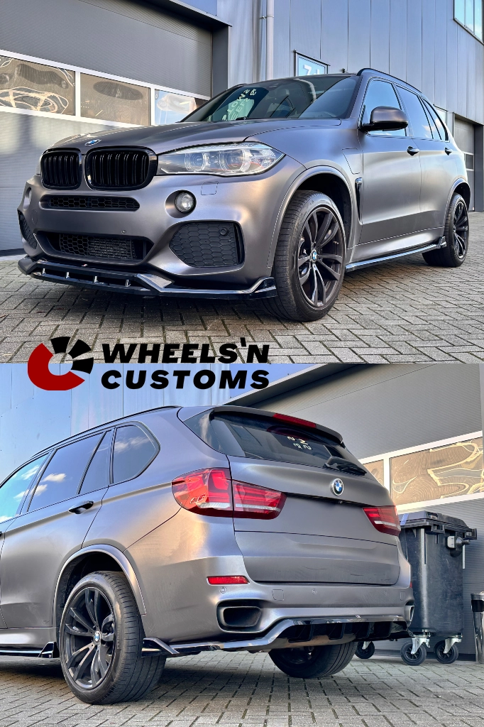 Side Skirts Diffusers V.2 BMW X5 M-Pack F15 / Side Skirts Central Rear Splitter (with vertical bars) BMW X5 M-Pack F15 / Diffuser Front Splitter V.3 BMW X5 M-Pack F15 / Bumper Lip