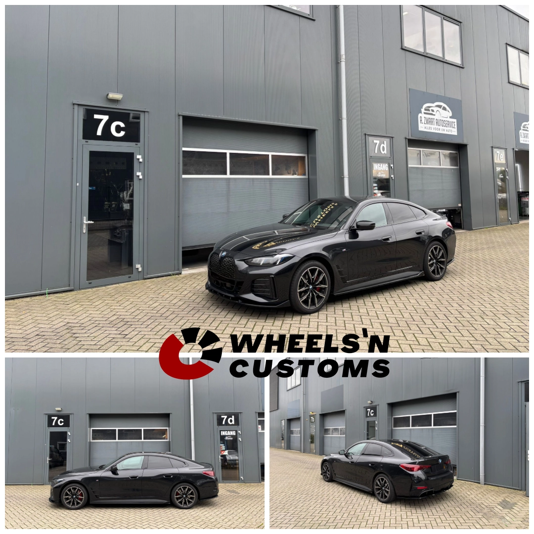 BMW I4 G26 LCI voorzien van Maxton Design onderdelen