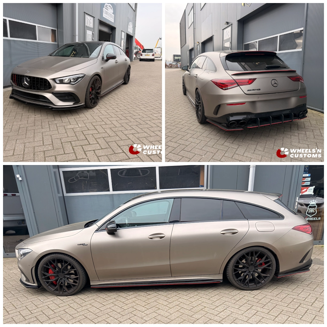 Mercedes CLA35 AMG voorzien van Maxton Design Onderdelen
