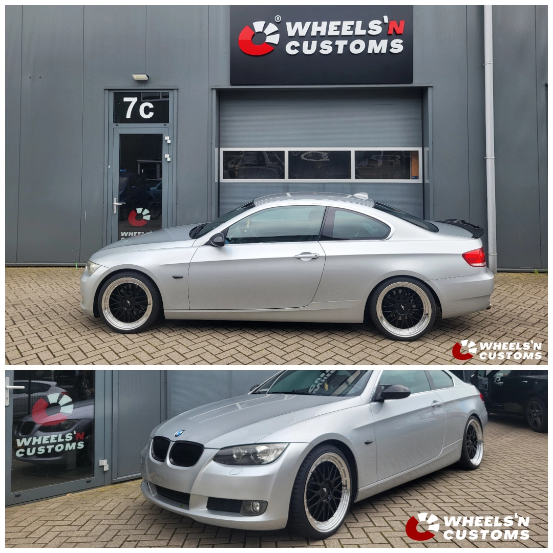BMW E92 19 inch JR Wheels JR23  Gloss Black Machined Lip - 5x120 8.5j ET35+9.5J ET35