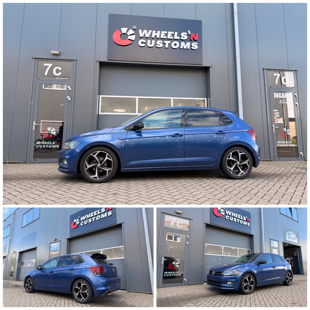 Volkswagen Polo 1.0 TSI voorzien van een nieuwe Eibach Pro-Kit