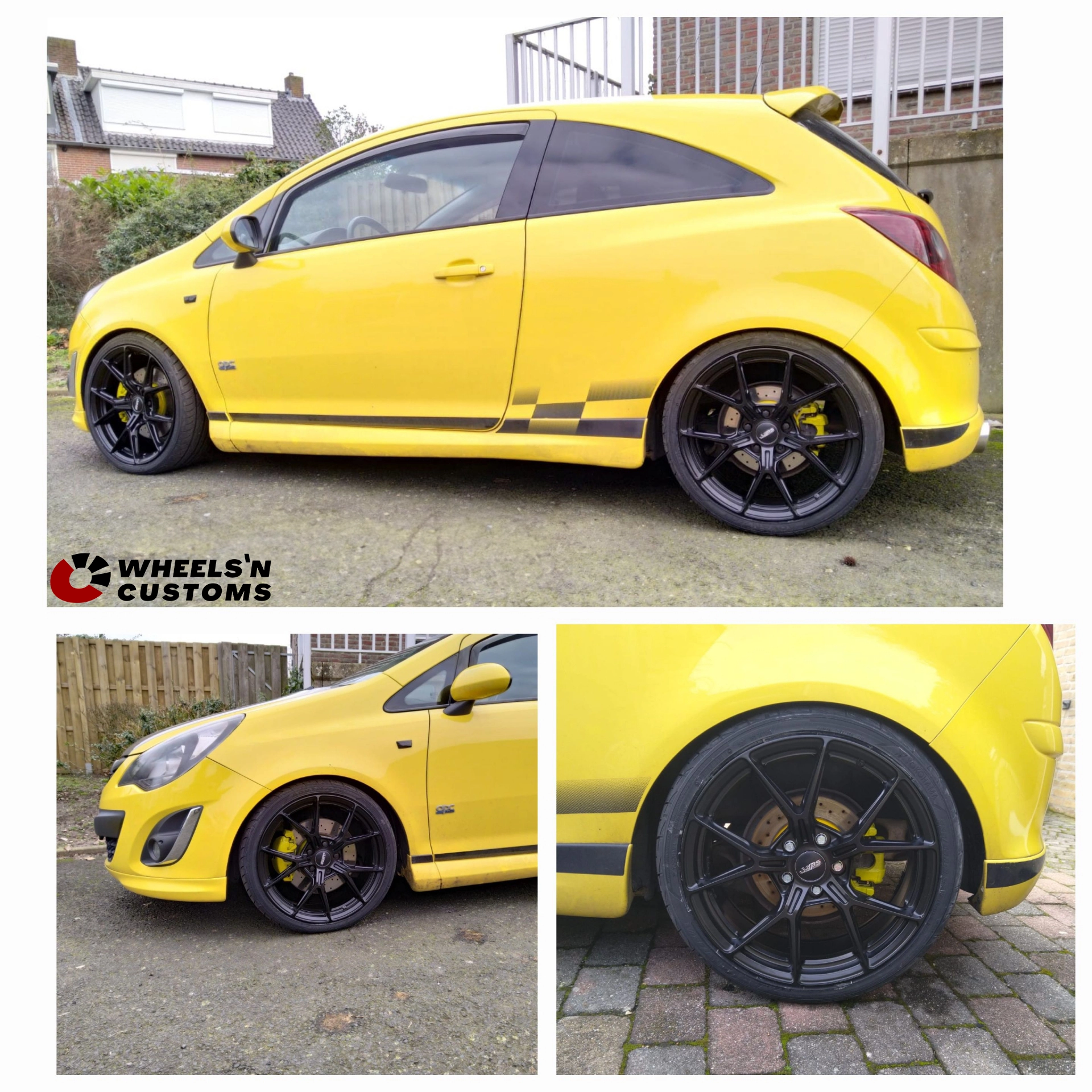 Opel Corsa D 1.6 Turbo - 18 inch ABS Velgen F21 Matt Black - 5x110