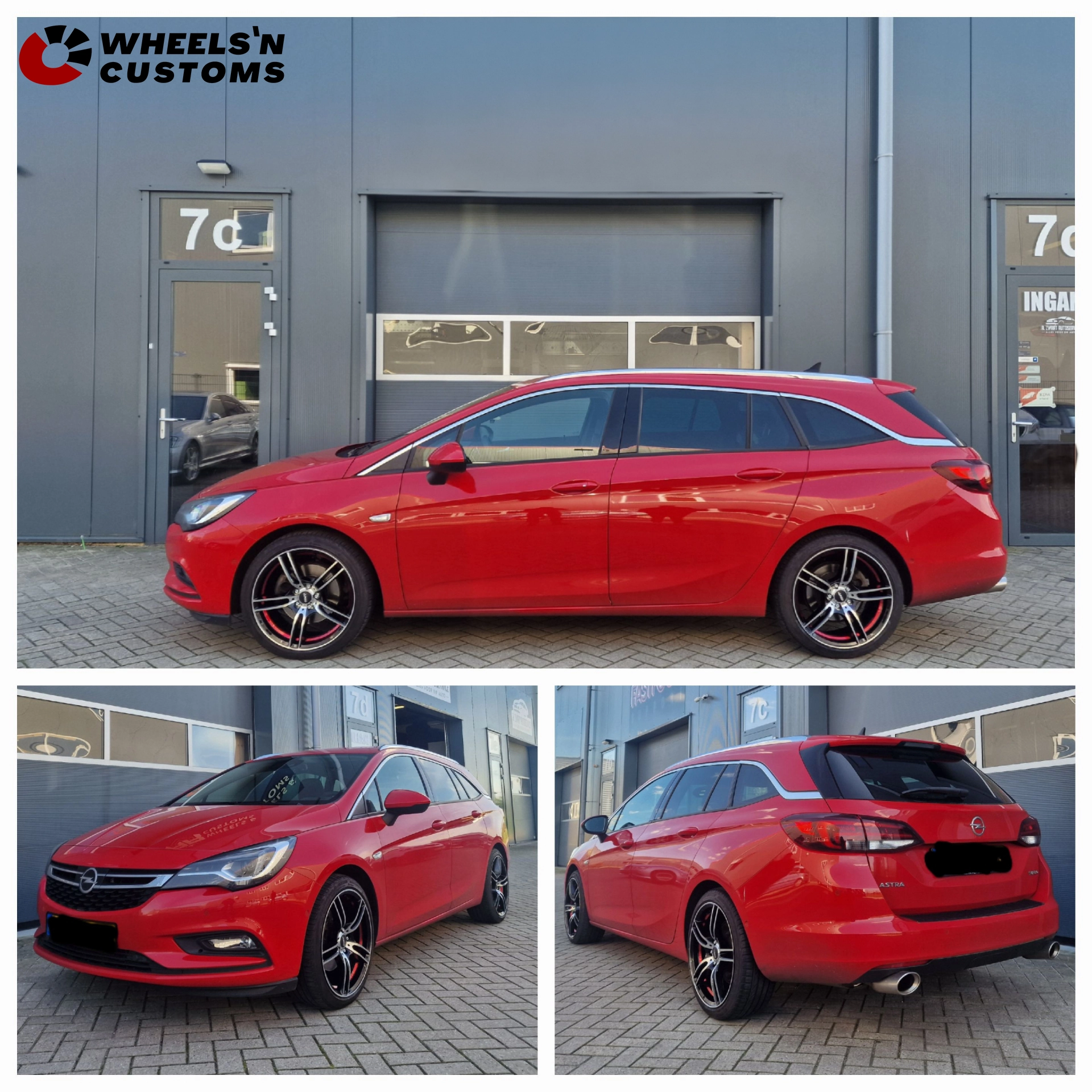 Opel Astra Sports Tourer 1.6T - 18 inch ABS 346 RED STRIPE - 5x105 8J ET38