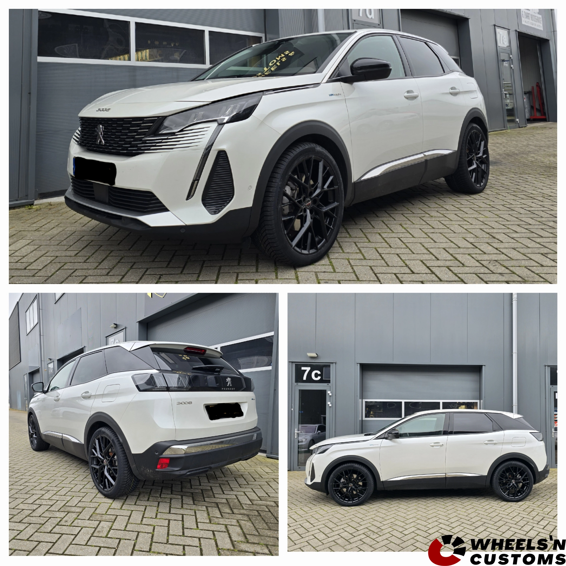 Peugeot 3008 - 20 inch Borbet BY Matt Black - 5x108 8J ET45