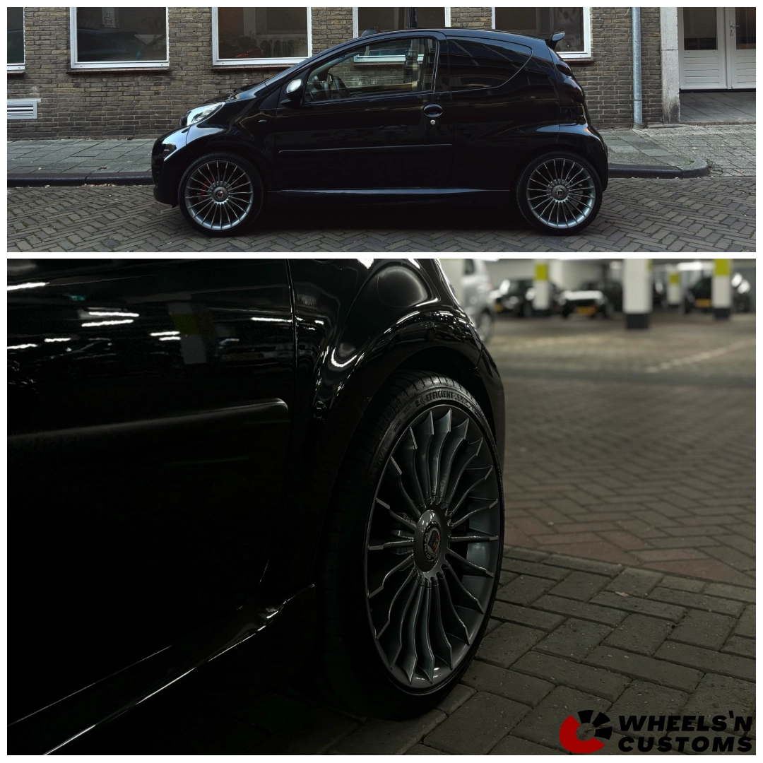 Peugeot 107 - 17 inch JF Luxury Alpina Gun Metal - 4x100 7J ET30