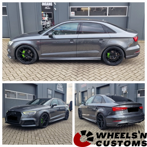 Audi A3 8V Limousine - 19 inch Japan Racing SL01 Matt Black - 8.5J ET45.