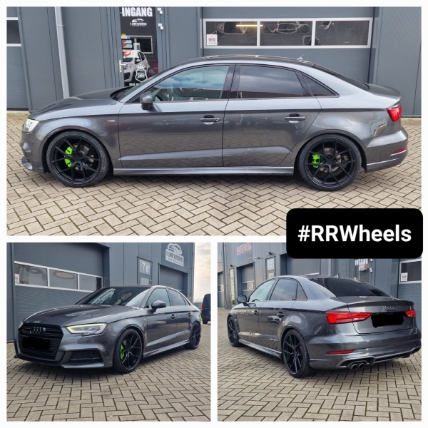 Audi A3 8V Limousine - 19 inch Japan Racing SL01 Matt Black - 8.5J ET45.