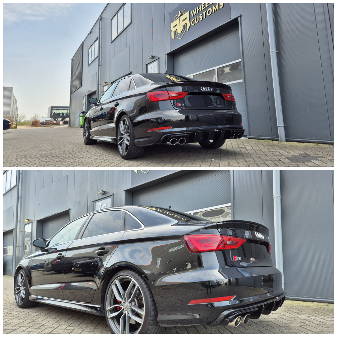 Audi S3 voorzien van Maxton Design Diffuser