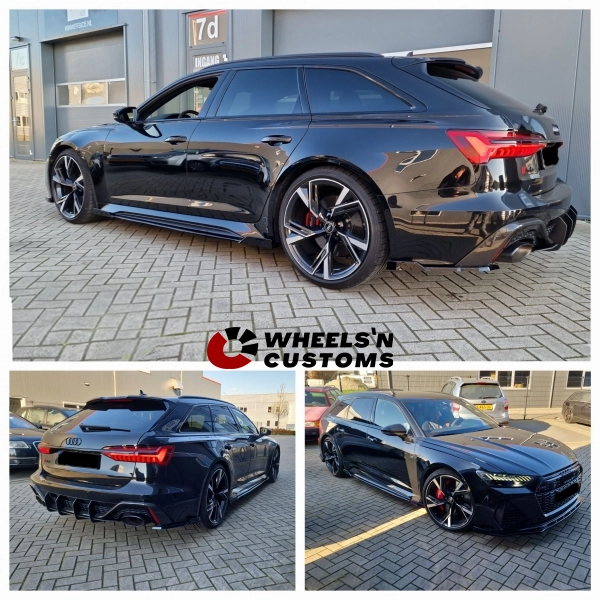 Deze nieuwe Audi RS6 C8 hebben wij voorzien van een Ingo Noak Bodykit. We hebben een Front Splitter, Side Skirts, Diffuser en zijflappen aan de achterkant toegevoegd, allemaal inclusief vleugels! Zeer
