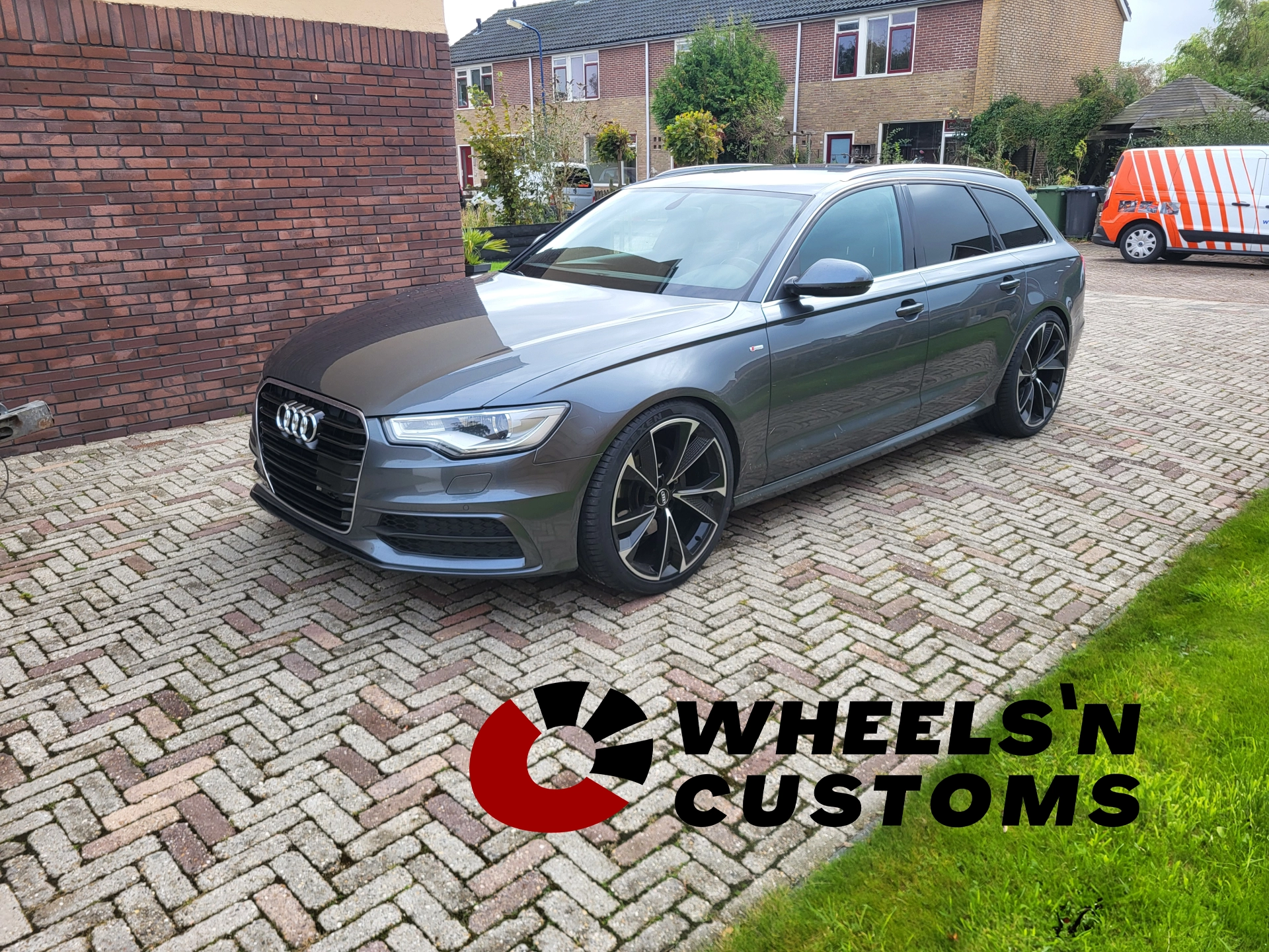 Audi A6 C7 Avant - 20 inch Carbonado RIch Black Front Polished - 5x112 9J ET30.
