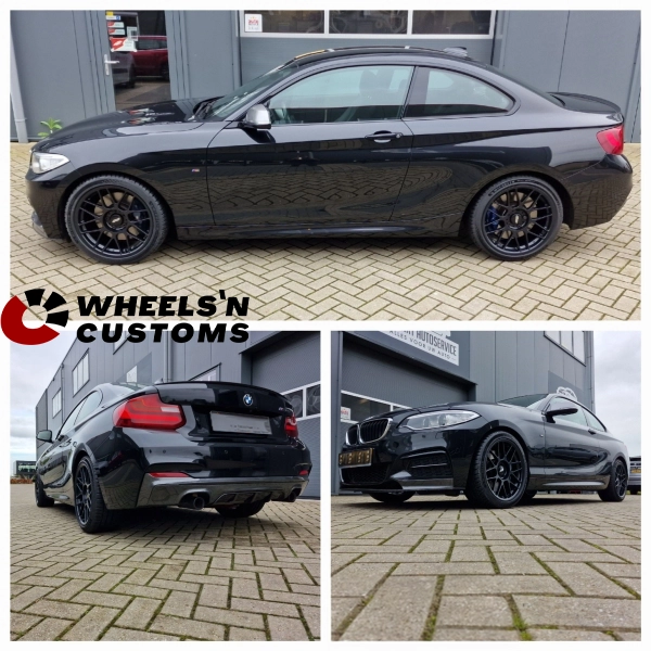 BMW 2 serie F22 - 18 inch Apex ARC-8 Satin Black - 5x120 8.5j ET38 + 9.5J ET58.