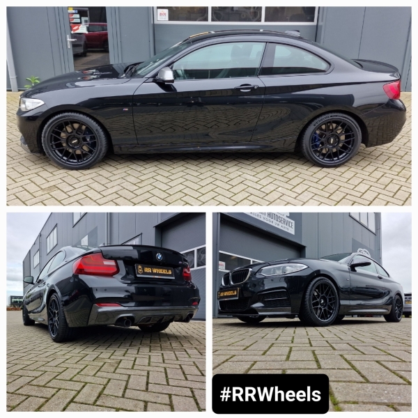 BMW 2 serie F22 - 18 inch Apex ARC-8 Satin Black - 5x120 8.5j ET38 + 9.5J ET58.