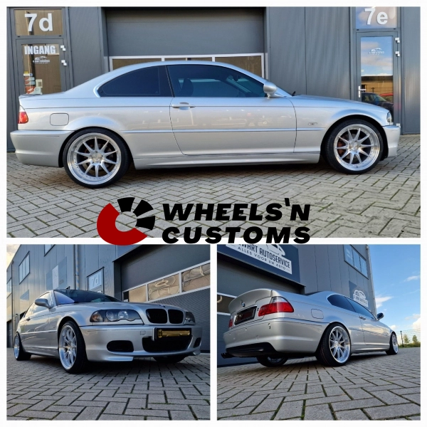 BMW E46 Coupe - 18 + 19 inch Japan Racing Model JR41 - 8.5J ET35 + 9.5J ET22.