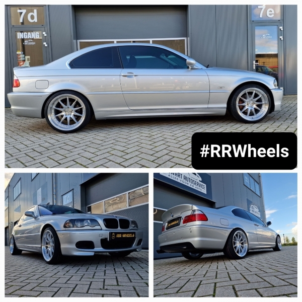 BMW E46 Coupe - 18 + 19 inch Japan Racing Model JR41 - 8.5J ET35 + 9.5J ET22.