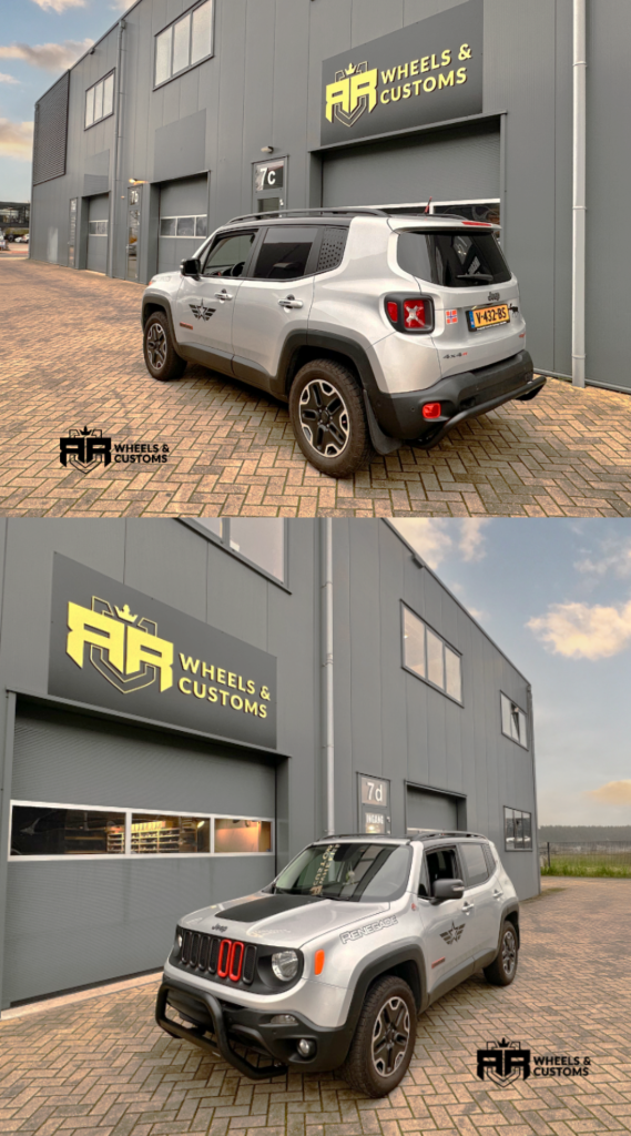 Wij hebben deze Jeep Renegade Trailhawk voorzien van een nieuwe Bull & Rearbar van Misutonida.