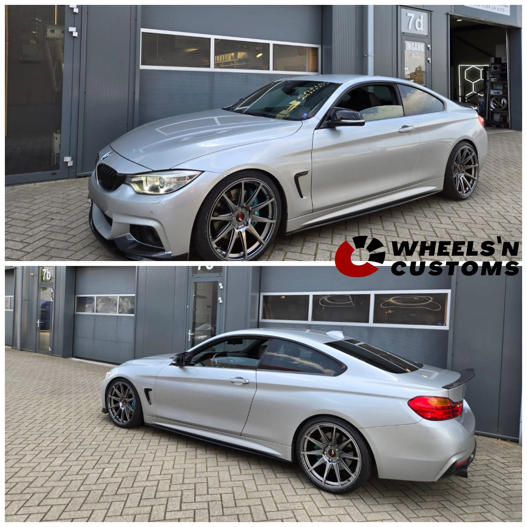 BMW 4 serie F32 - 20 inch JR Wheels JR11 Hyper Black - 5x120 8.5J ET35 + 10J ET40