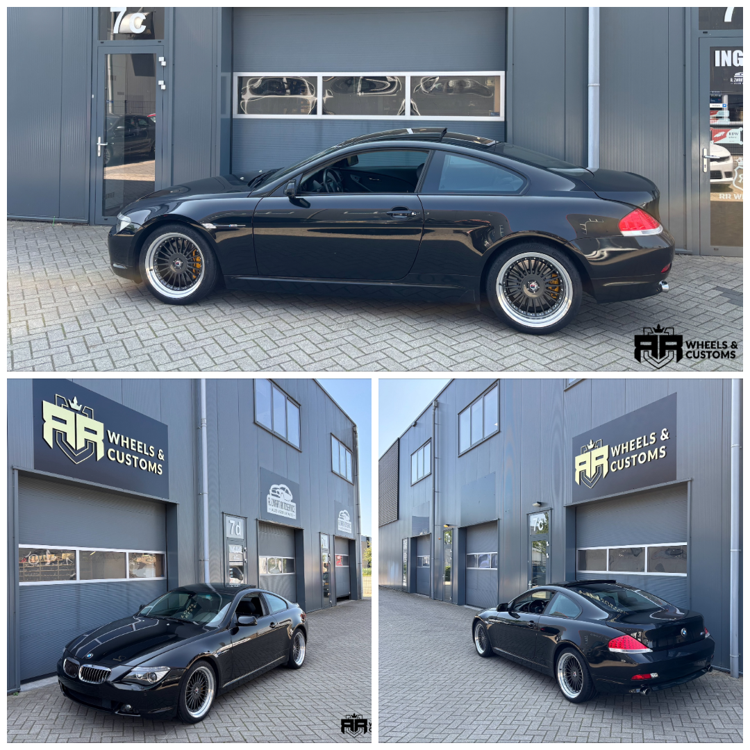 BMW 645ci E63 - 19 inch YKW Wheels Y9670 - Carbon Grey Machined Lip - 8.5J ET 20+ 10J ET25