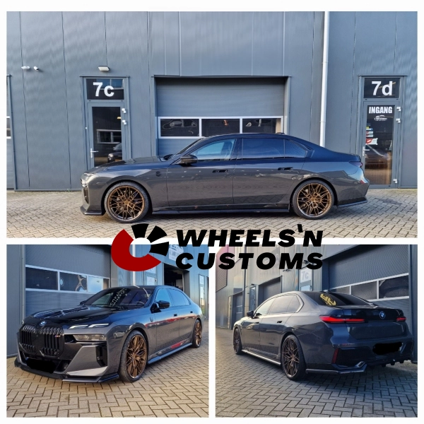 BMW I7 G70 - 22 inch Concave CVR6 Brushed Bronze - 5x112 9.5J ET18 + 10.5J ET39.