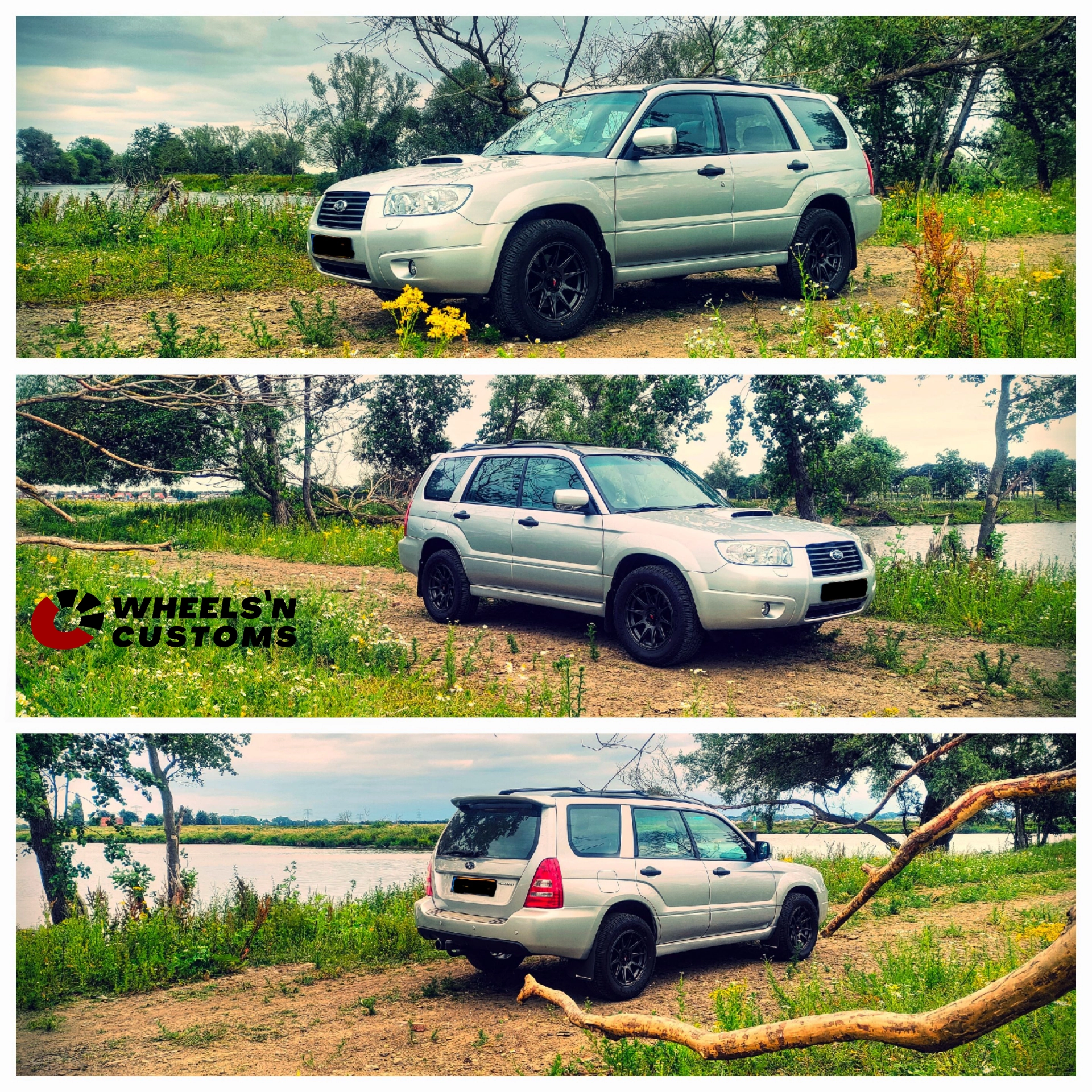 Subaru Forester - 16 inch Japan Racing JR11 Hyper Grey - 5x100 7J ET40