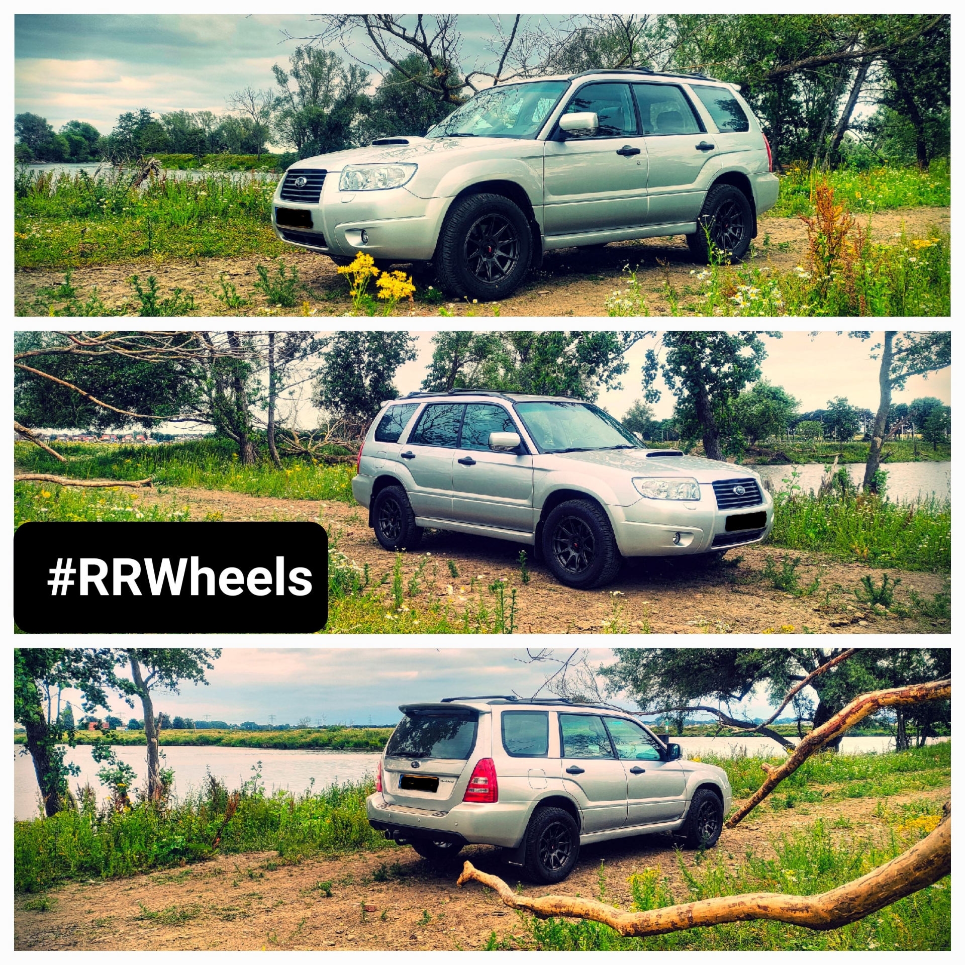 Subaru Forester - 16 inch Japan Racing JR11 Hyper Grey - 5x100 7J ET40