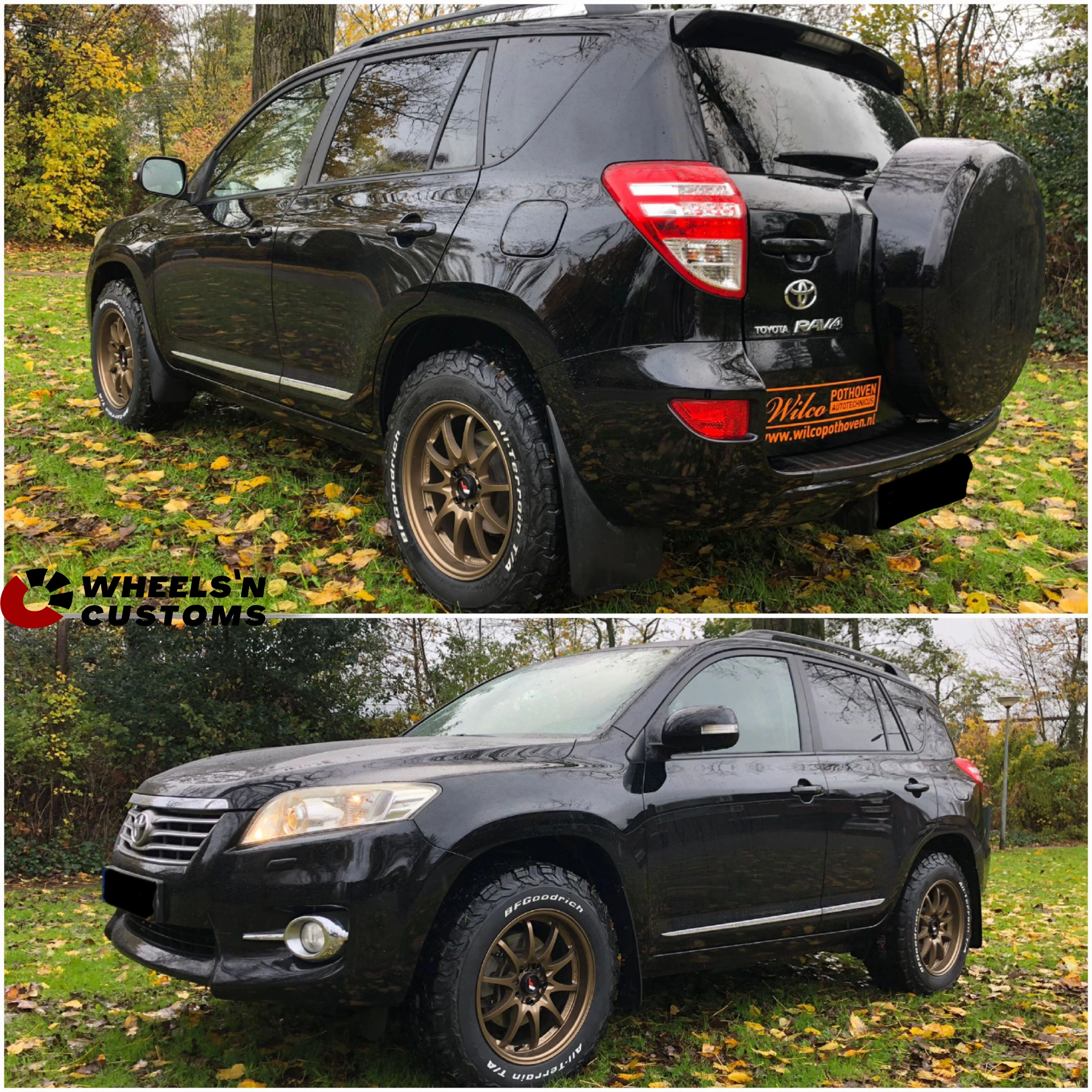 Toyota Rav4 - 17 inch Japan Racing Wheels JR5 Dark Anodize Bronze - 8.5J ET35