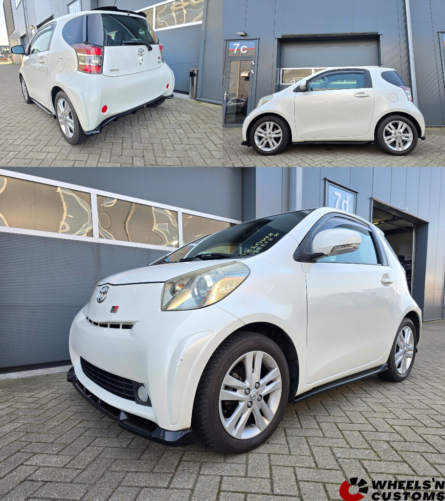 Central Rear Splitter (with vertical bars) Toyota IQ / Diffuser Side Skirts Diffusers Toyota IQ / Side Skirts Front Splitter Toyota IQ / Bumper Lip Spoiler Cap Toyota IQ / Spoiler