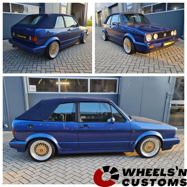 Volkswagen Golf 1 Cabrio - 16 inch JF Luxury REW032 Gold Polished - 7J ET30