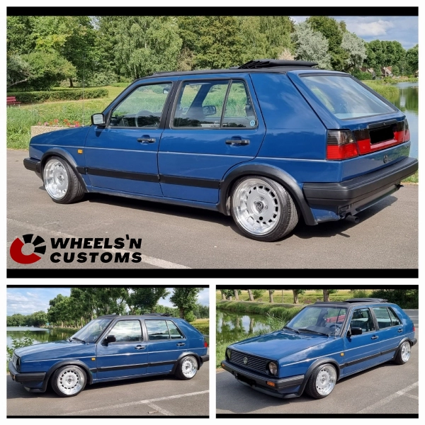Volkswagen Golf 2 - 15 inch YKW Y5890 Silver Machined Lip - 8.25J ET20