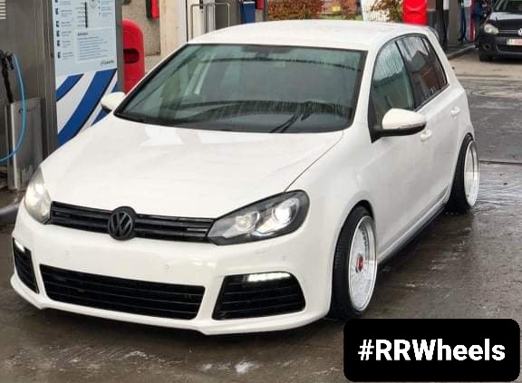 Volkswagen Golf 6 - 17 inch JNC004 White machined - 5x112 8.5J ET15 + 10J ET25