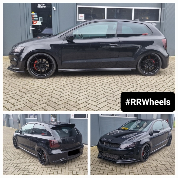 Volkswagen Polo MK5 - 18 inch Motec Ultralight Flat Black - 5x100 7.5J ET40