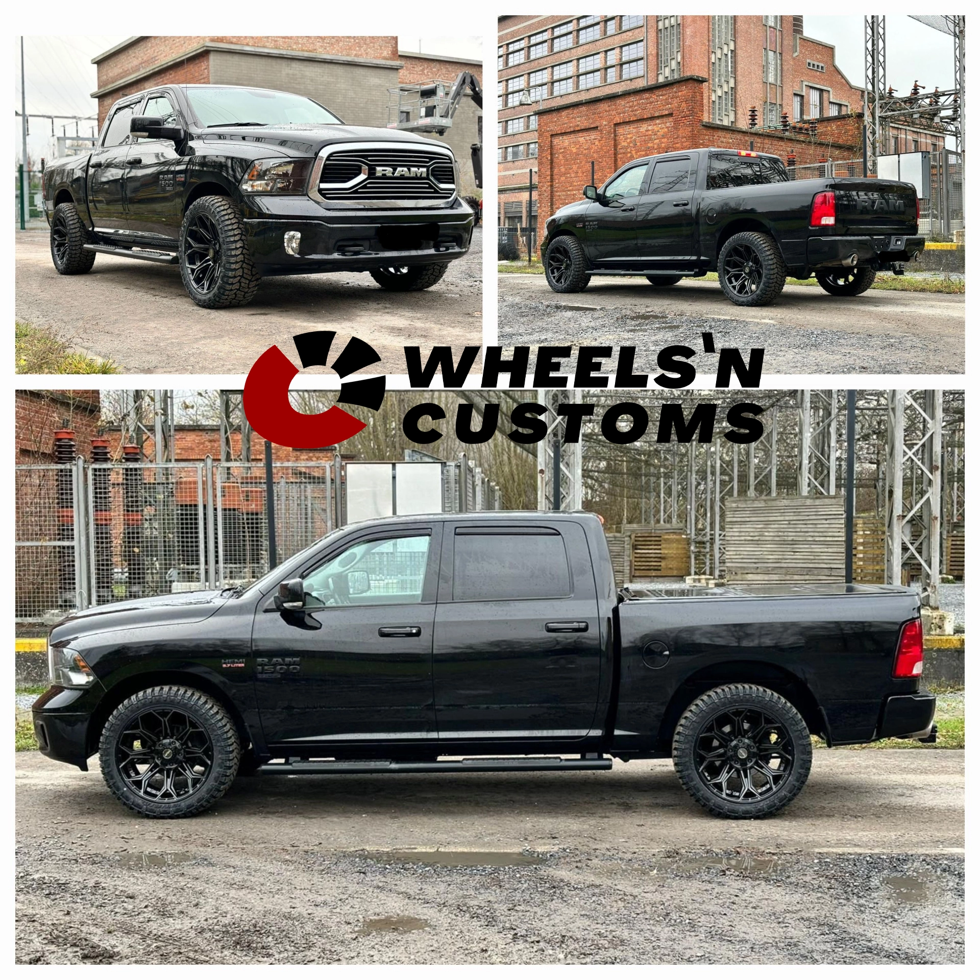 Dodge Ram 2022 - 22 inch 4play Wheels 4P83 Brushed Black - 10J ET18