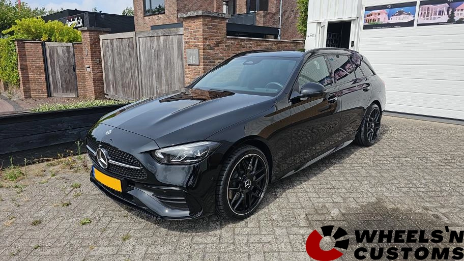 Mercedes C Estate - 19 inch JF Luxury - AMG Design M933 Matt Black Machined Lip - 5x112 8.5J ET38 + 9.5J ET43
