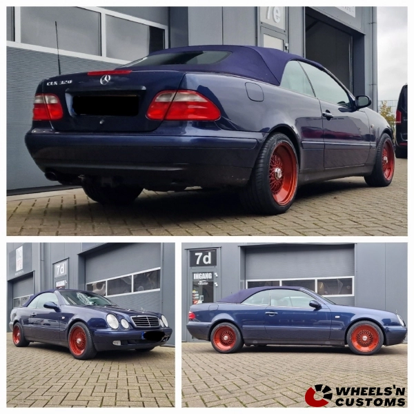 Mercedes CLK - 17 inch Motor Sport Bloody Red - 5x112 8J + 9J ET30