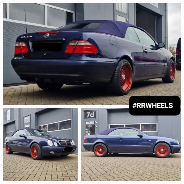 Mercedes CLK - 17 inch Motor Sport Bloody Red - 5x112 8J + 9J ET30