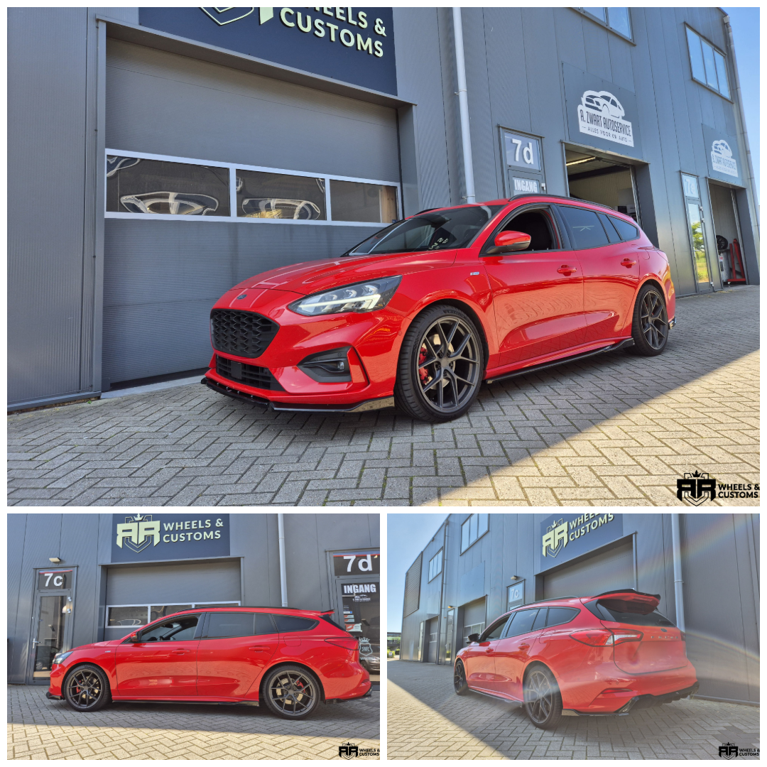 Ford Focus ST-line voorzien van Maxton Design onderdelen