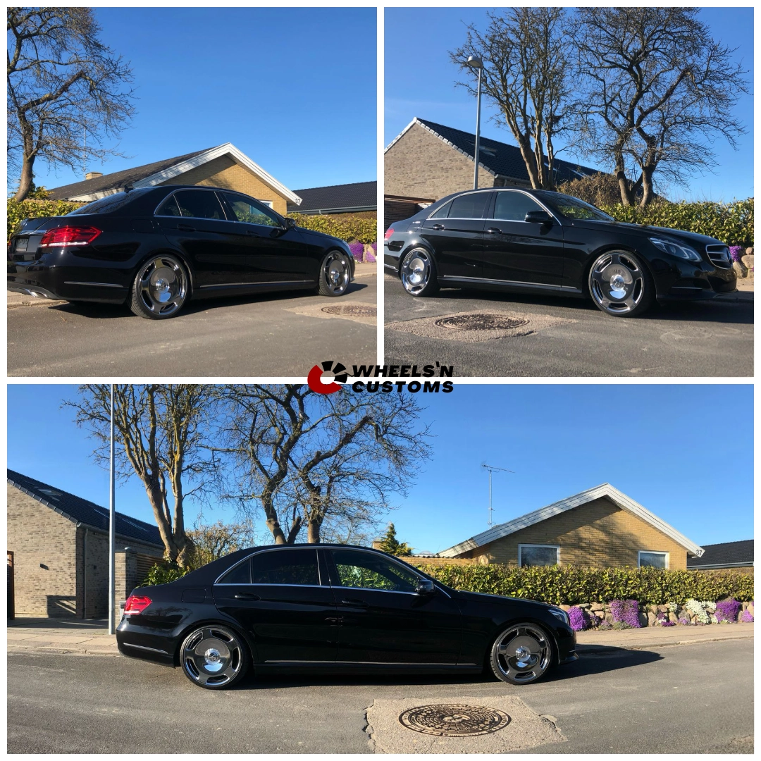 Mercedes E-klasse - 20 inch JF Luxury FH Series 3068 Vacuum Chrome Maybach - 5x112