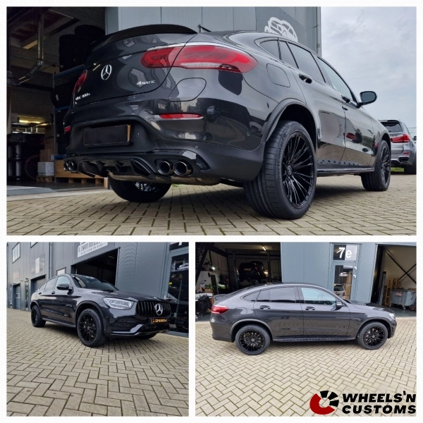 Mercedes GLC Coupe - 20 inch Axe Wheels CF2 Gloss Black - 8.5J ET40 + 10J ET25