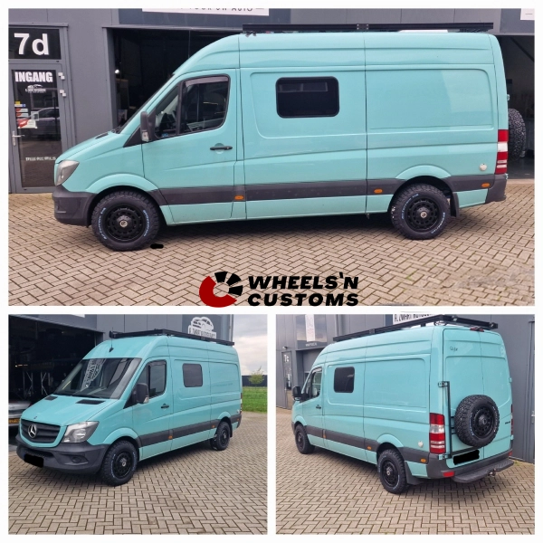 Mercedes Sprinter - 17 inch Wolfrace Overland Matt Black - 8.5J ET50