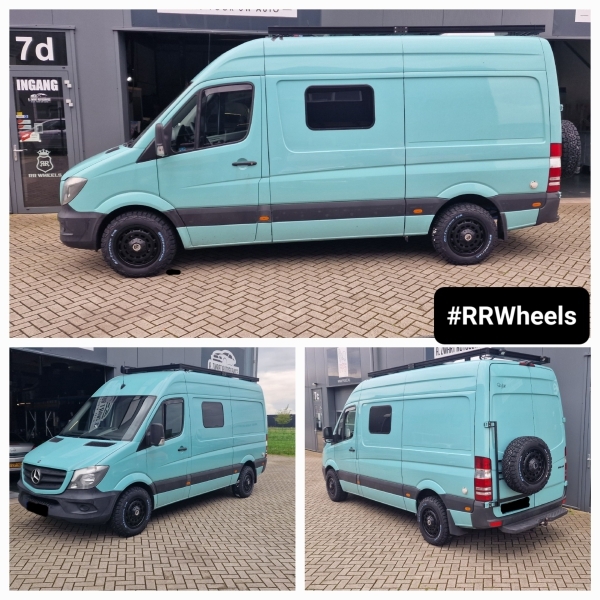 Mercedes Sprinter - 17 inch Wolfrace Overland Matt Black - 8.5J ET50