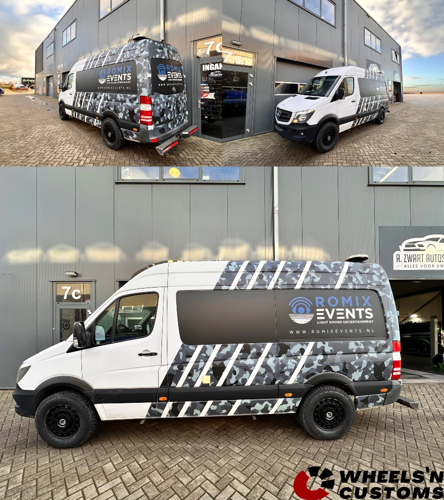 Mercedes Sprinter - 17 inch Wolfrace Slotmag Matt Black - 6x130 8.5J ET35