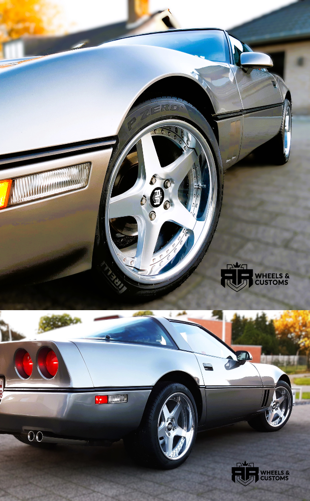 Corvette c4 - 18 inch Custom velgen - 5x120.6 9.5J ET35 + 10.5J ET38.
