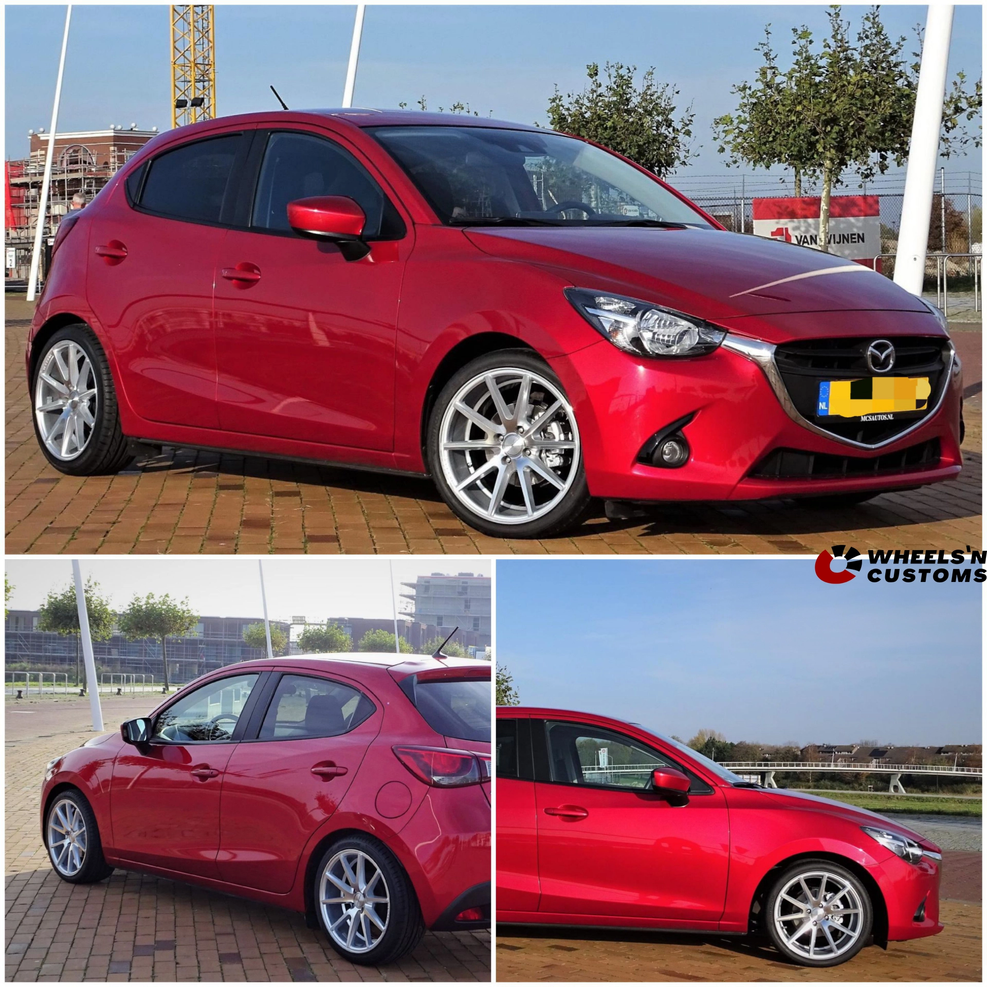 Mazda 2 - 17 inch JF Luxury velgen - 4x100 7.5J ET35