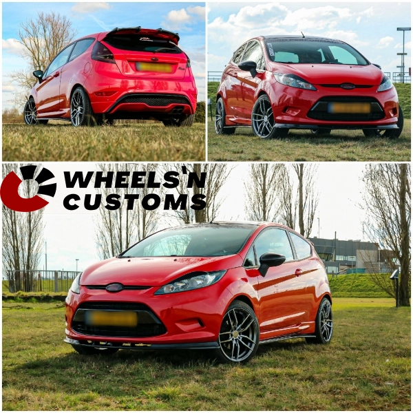 Ford Fiesta - 17 inch X2 Style Precision Wheels Gun Metal Machined face - 4x108 7.5J ET35