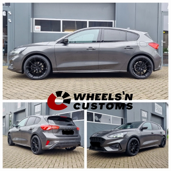 Ford Focus ST-Line Mk4 - 19 inch Japan Racing Wheels JR37 Gloss Black - 5x108 8.5J ET45