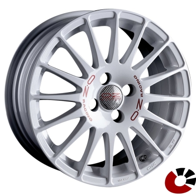 OZ RACING OZ Racing SUPERTURISMO WRC 6,5x15 ET43 4x100 CB68 RACE WHITE RED LETTERING OZ RACING OZ Racing SUPERTURISMO WRC 6,5x15 ET43 4x100 CB68 RACE WHITE RED LETTERING